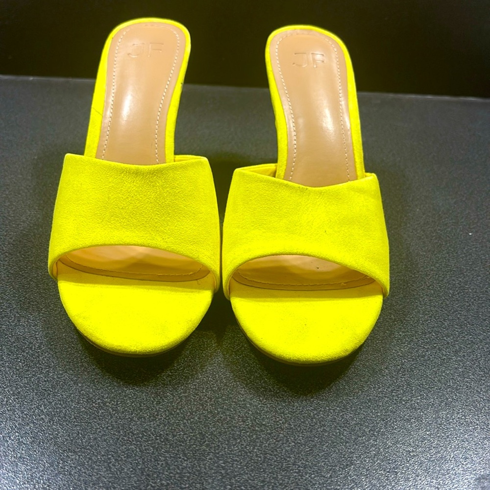Lime green sandals